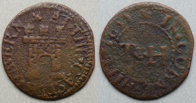 Cornhill, T H AT THE CASTLE TAVERN 1651 farthing